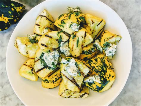 grilled-pattypan-squash-with-garlic-butter image