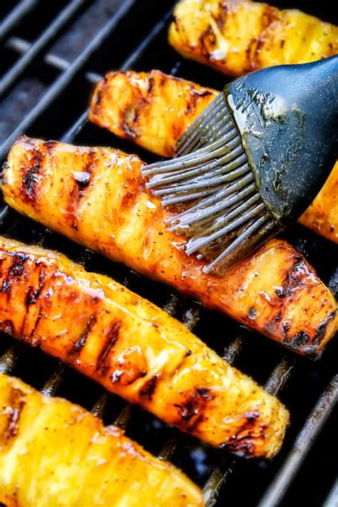 best-caramelized-grilled-pineapple-with-brown-sugar image