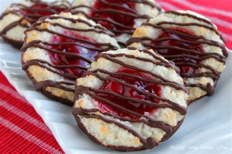 chocolate-cherry-coconutty-macaroons-dessert-now image