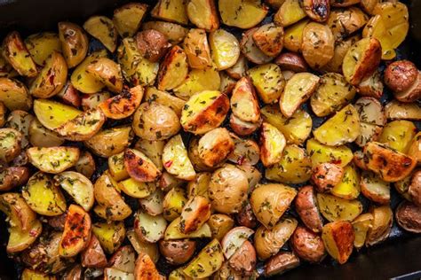 best-oven-roasted-potatoes-recipe-easy-herb-roasted image