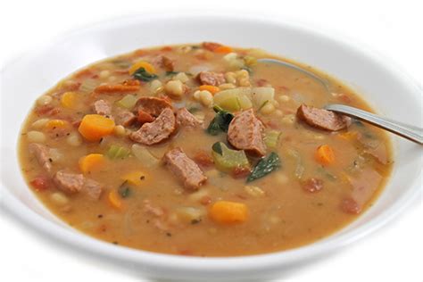 navy-bean-spinach-and-kielbasa-soup-skinny-kitchen image