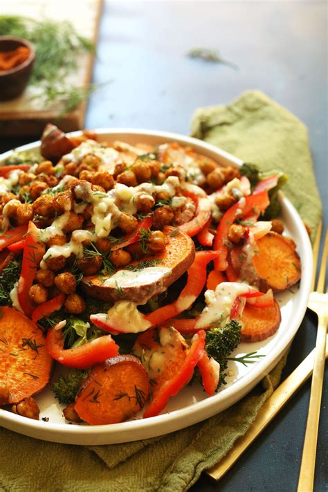 roasted-broccoli-sweet-potato-salad-minimalist-baker image