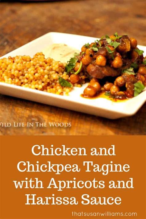 chicken-and-chickpea-tagine-with-apricots-and-harissa image