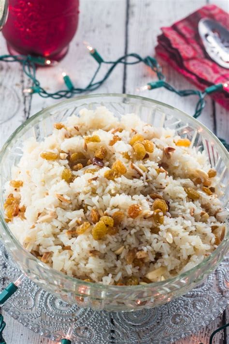 rice-with-almonds-and-raisins-olivias-cuisine image
