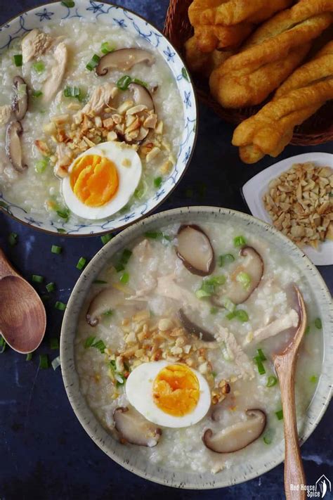 15-minute-easy-congee-with-chicken-mushroom-香菇 image