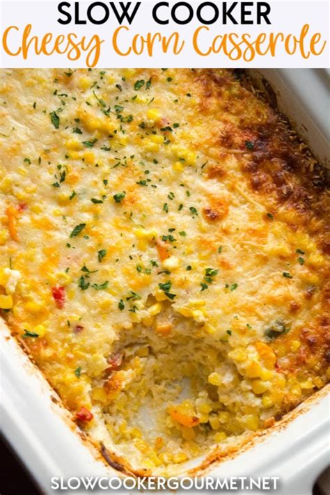 slow-cooker-cheesy-corn-casserole-slow-cooker-gourmet image