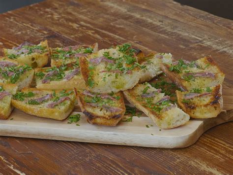 anchovy-and-garlic-toast-food-network-kitchen image