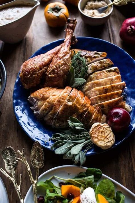 herb-and-butter-roasted-turkey-half-baked-harvest image