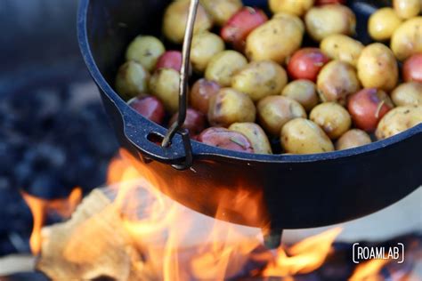 roasted-potatoes-campfire-cooking-side-dish image