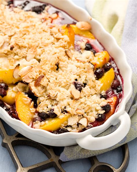 blueberry-peach-crisp-with-almond-topping-marlene image