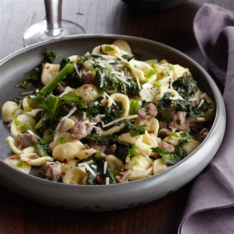 orecchiette-with-sausage-and-chicory-recipe-food image