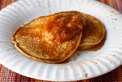pumpkin-spice-pancakes-with-pumpkin-butter-skinnytaste image