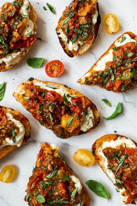 easy-skillet-bruschetta-with-burrata-the-real-food image