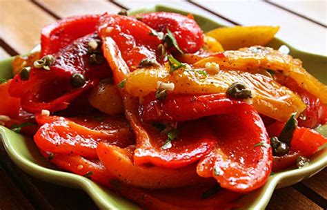 mixed-grilled-sweet-peppers-italian-food-forever image