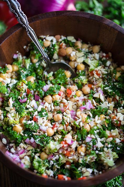 quinoa-kale-salad-with-lemon-dressing-peas-and-crayons image