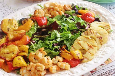 grilled-shrimp-and-fruit-salad-and-a-summer-luncheon image