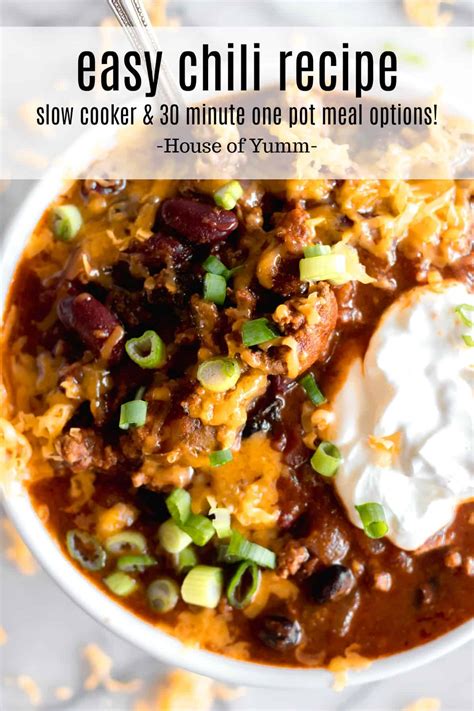 easy-chili-recipe-house-of-yumm image