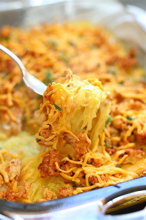ground-turkey-spaghetti-squash-casserole-delightful image