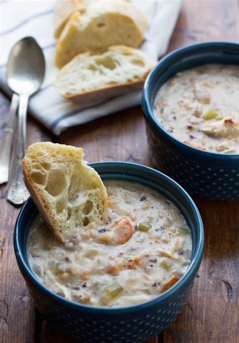 creamy-chicken-wild-rice-soup-slow-cooker image