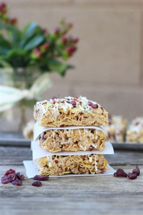 cranberry-almond-brown-butter-cereal-bars-lovely image