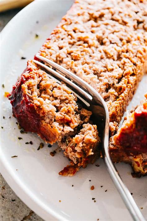 the-best-meatloaf-recipe-with-ketchup-glaze-diethood image