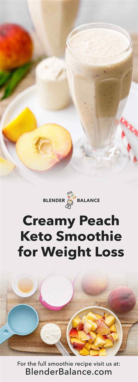 peaches-and-cream-keto-smoothie-for-weight-loss image