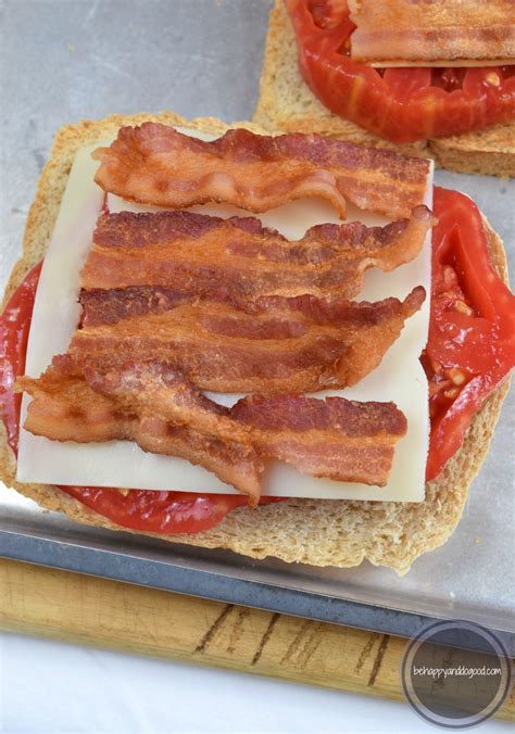 open-faced-bacon-tomato-and-cheese-sandwiches image