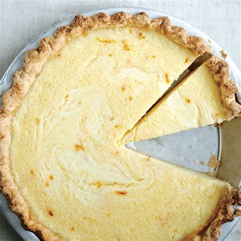 lemon-buttermilk-pie-with-saffron-recipe-bon-apptit image