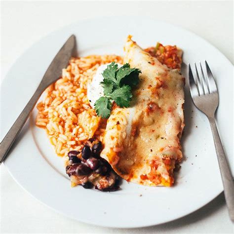 bean-and-cheese-vegetarian-enchiladas-recipe-molly image