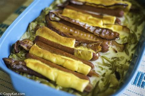 easy-hot-dog-casserole-with-green-beans-copykat image