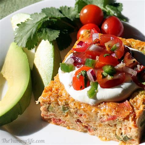 healthy-fiesta-egg-casserole-the-yummy-life image
