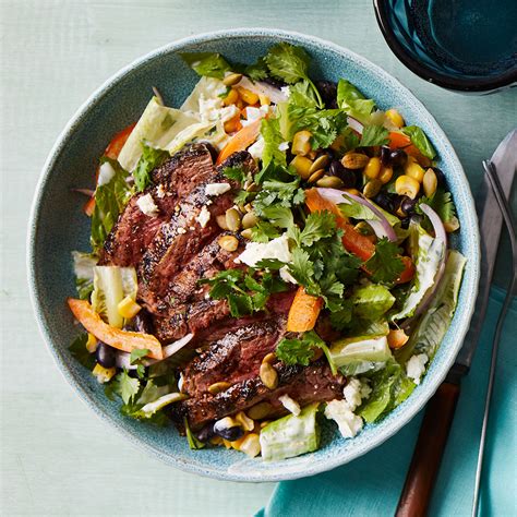 chili-rubbed-flank-steak-salad-recipe-eatingwell image