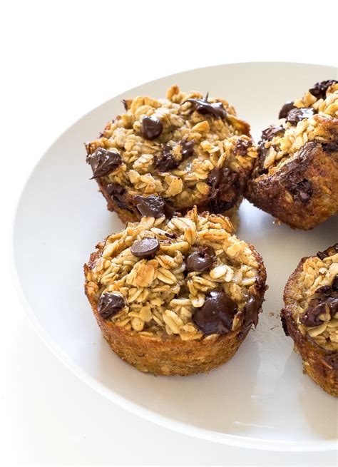 healthy-banana-chocolate-chip-oatmeal-muffins image