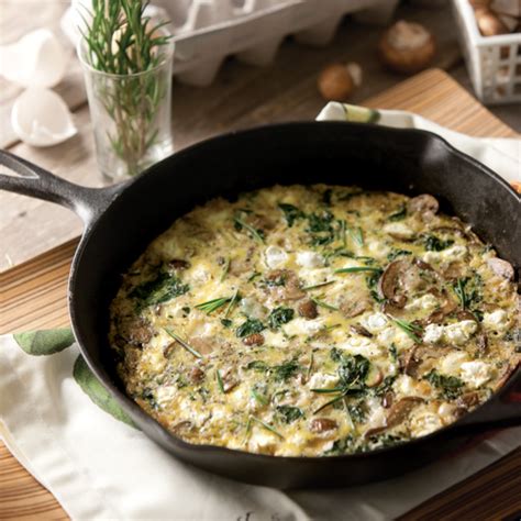 goat-cheese-mushroom-and-spinach-frittata-taste image