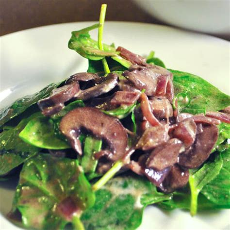 sauted-mushroom-spinach-salad-recipe-on-food52 image
