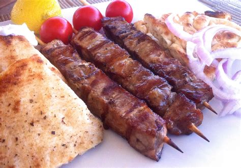 pork-souvlaki-skewers-with-tzatziki-sauce-my-greek-dish image