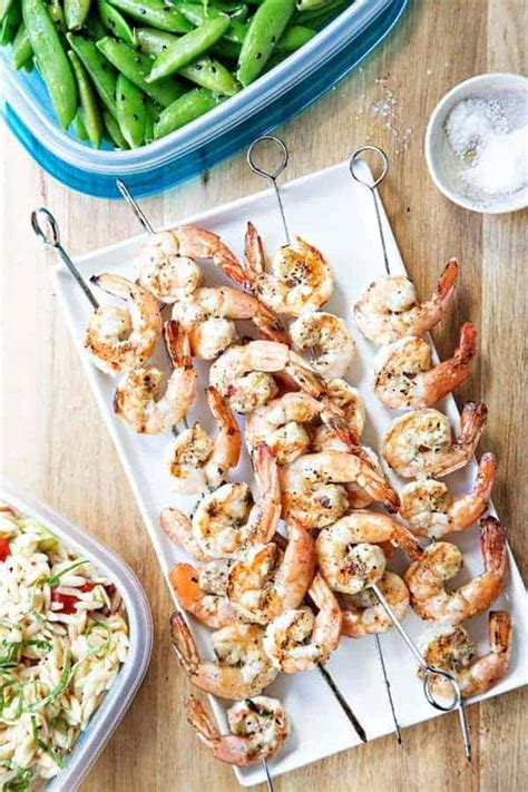 grilled-garlic-basil-shrimp-my-baking-addiction image