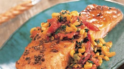 roasted-salmon-with-red-pepper-and-corn-relish image