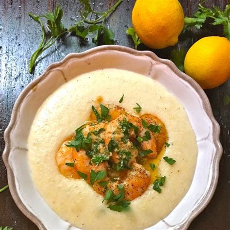 easy-cheesy-parmesan-shrimp-and-grits image
