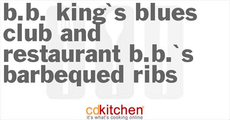 bb-kings-blues-club-and-restaurant-bbs-barbequed-ribs image