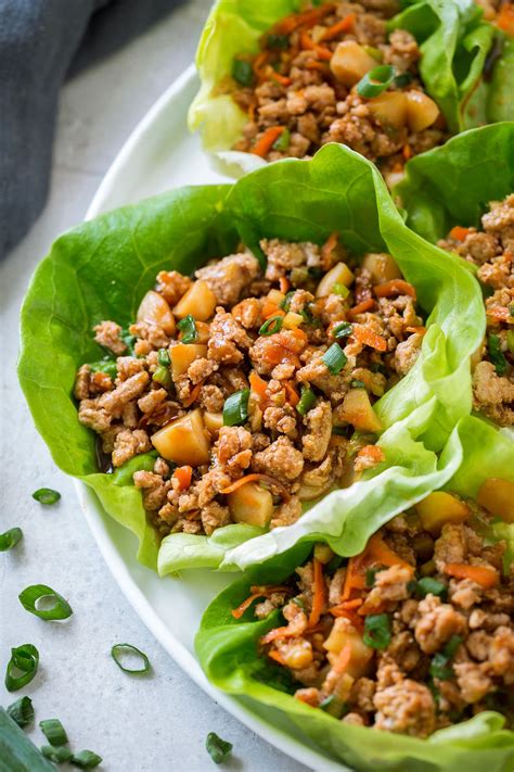 asian-lettuce-wraps-with-ground-chicken-or-turkey-cooking image