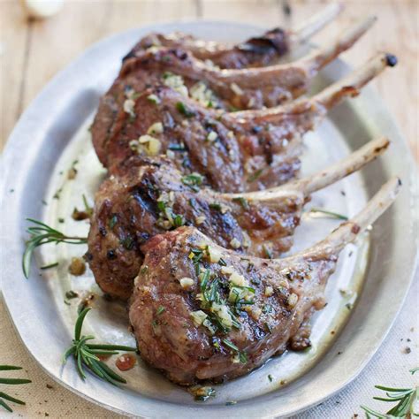 lamb-chops-with-garlic-and-olive-oil-food-wine image