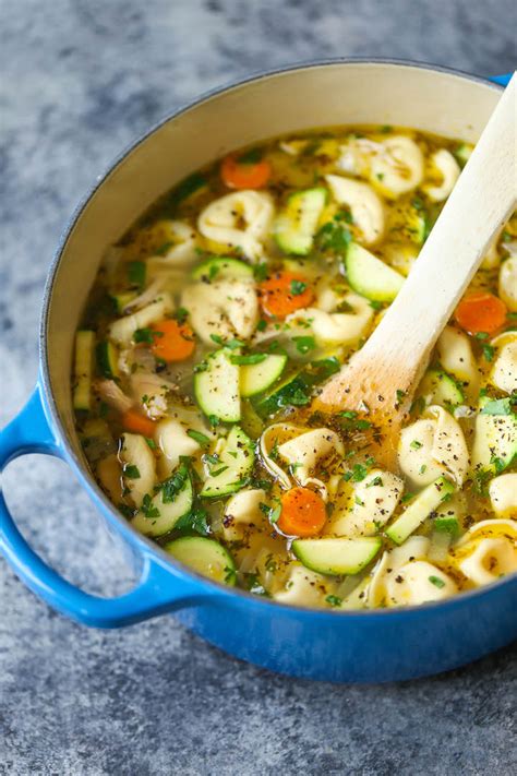 chicken-tortellini-soup-damn-delicious image