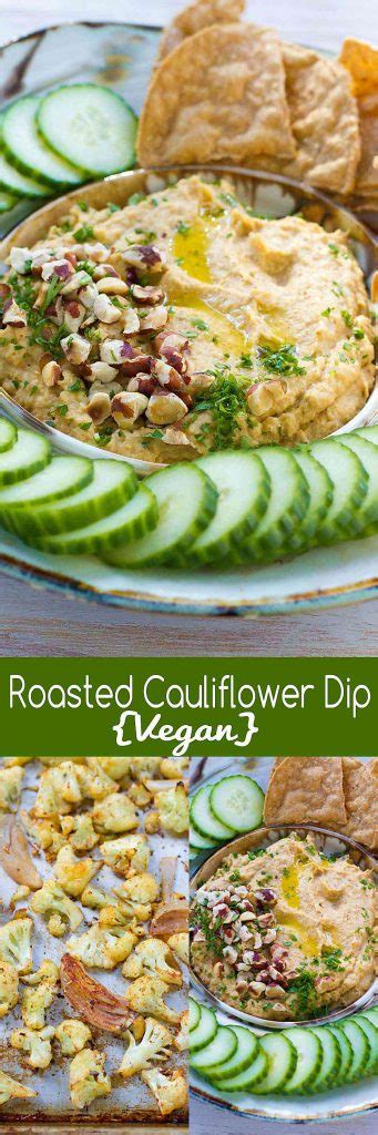 roasted-cauliflower-dip-healthy-vegan-appetizer image