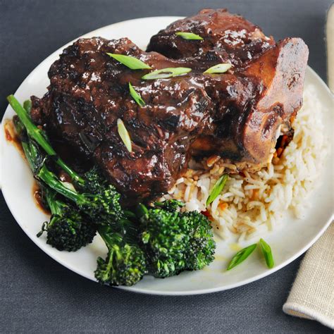 braised-pork-shank-with-miso-recipe-food-wine image