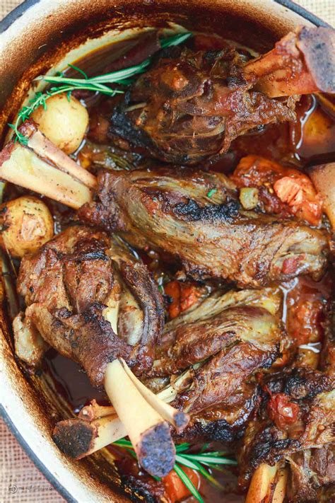 easy-braised-lamb-shanks-recipe-the-mediterranean-dish image