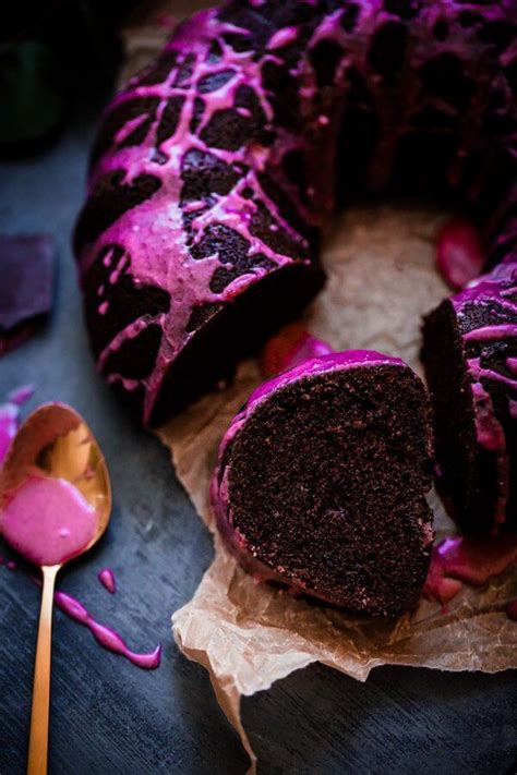 chocolate-beet-bundt-cake-with-beet-glaze image
