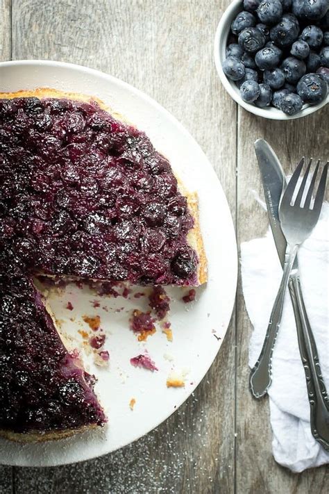 blueberry-lemon-upside-down-cake-foodness-gracious image