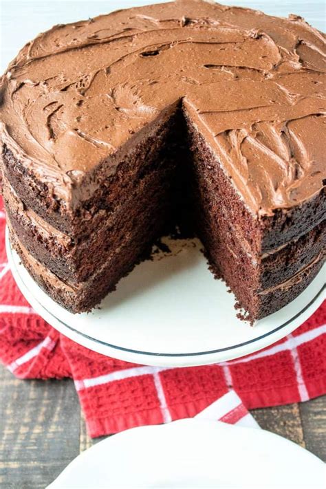 homemade-chocolate-cake-recipe-southern-kissed image