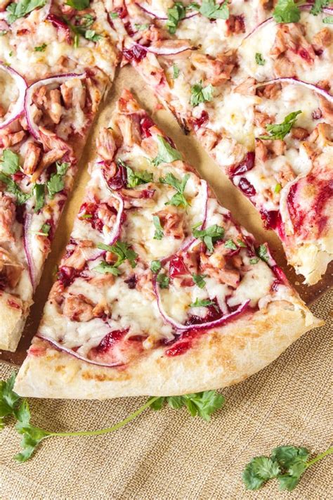 turkey-and-cranberry-bbq-sauce-pizza-recipe-runner image